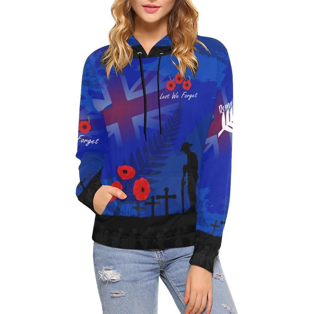 Anzac Day Lest We Forget All Over Hoodie PL156