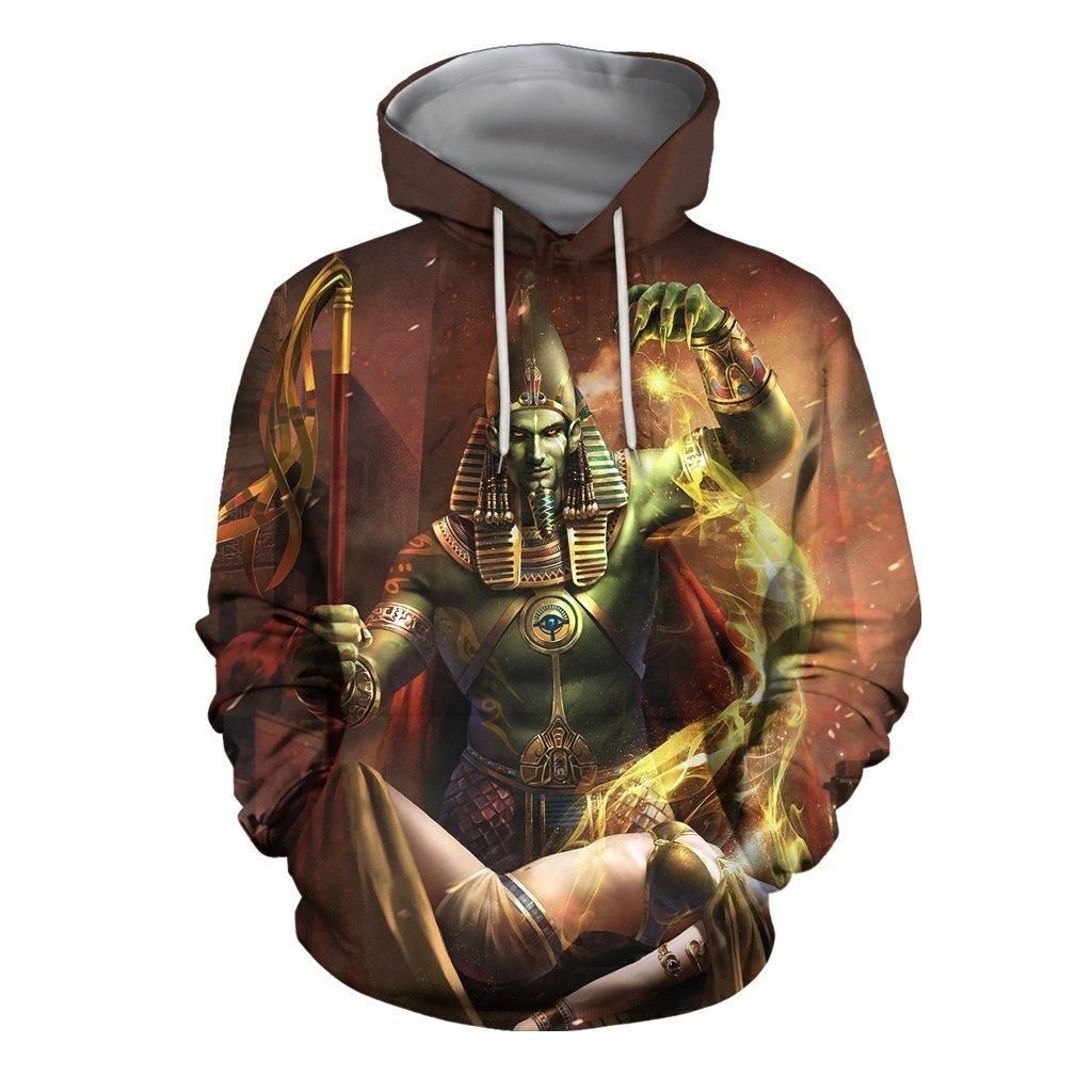 3D All Over Ptah Egyptian God Hoodie