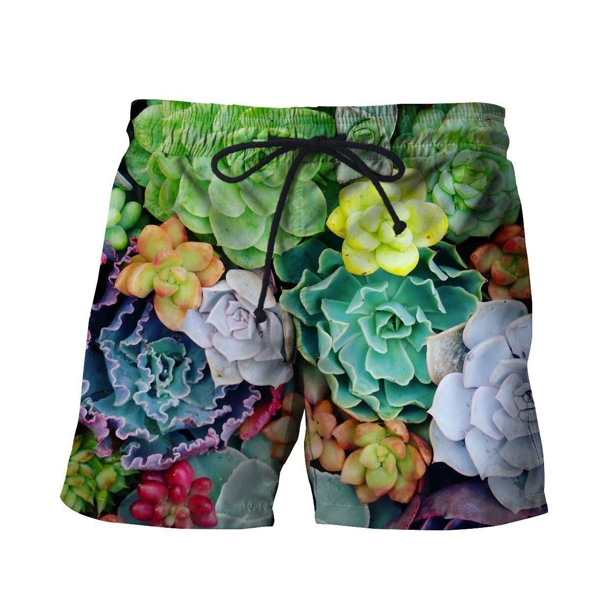 3D All Over Printed Colorful Succulent Shirts