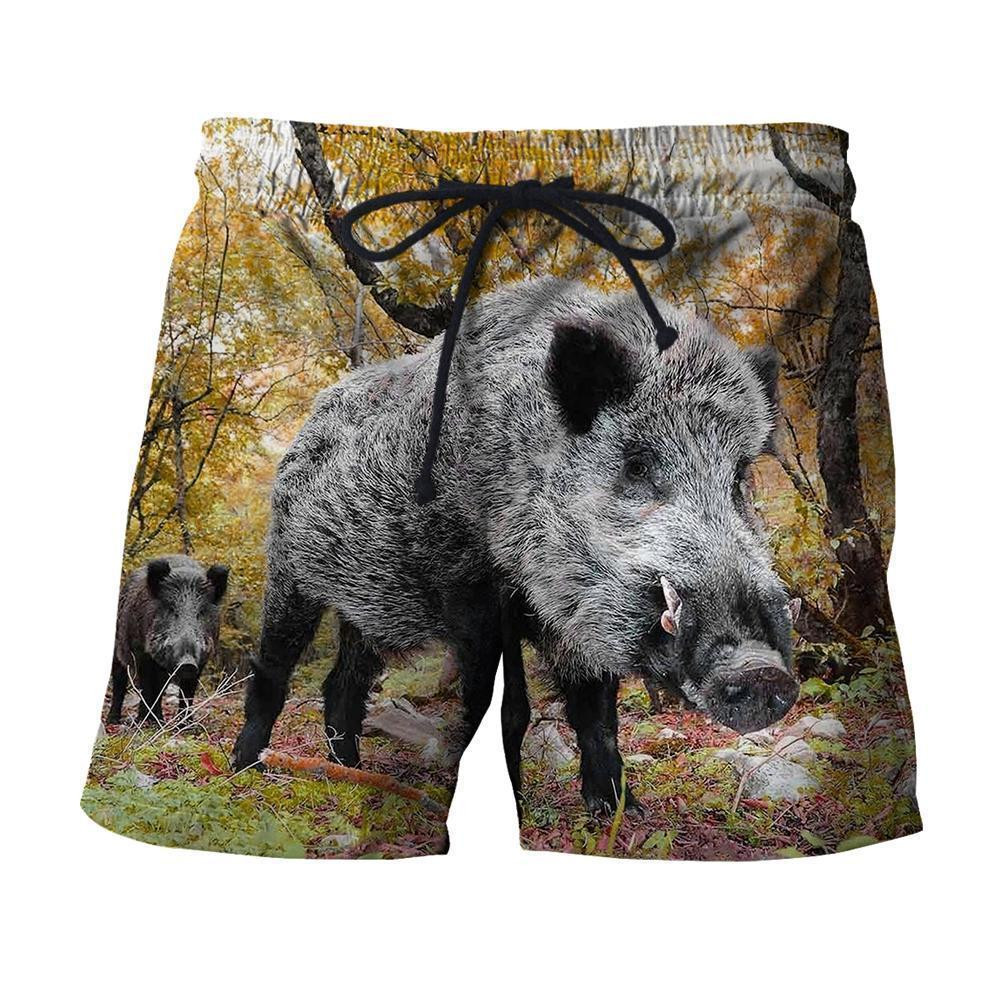 3D All Over Printed Autumn Hunting Boar Shirts and Shorts