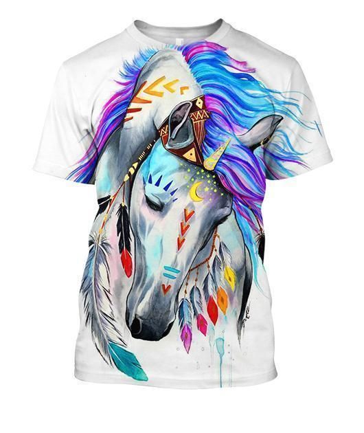 3D All Over Print Horse Art Beautiful Shirts