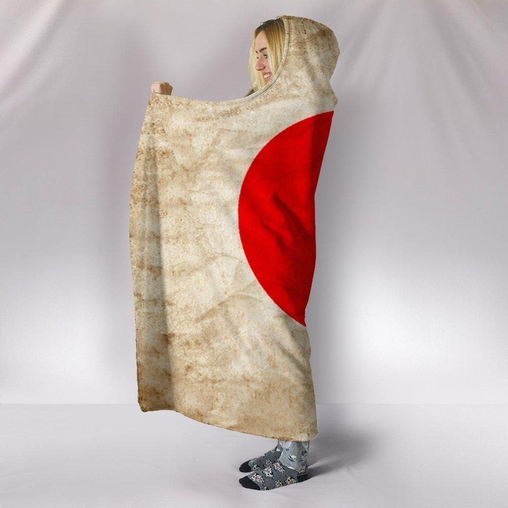 Custom Hoodie Blanket - Japanese Flags