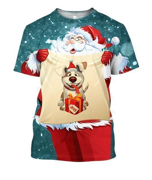 3D All Over Printed Santa Ugly Christmas Shirts and Shorts