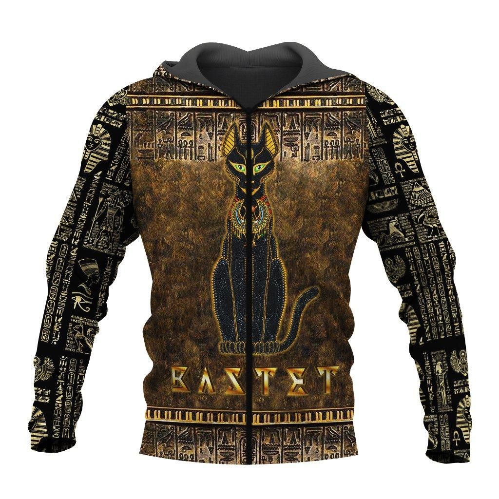 Ancient Egypt Egyptian Bastet Goddess 3D All Over Printed Clothes Hoodie MP030303