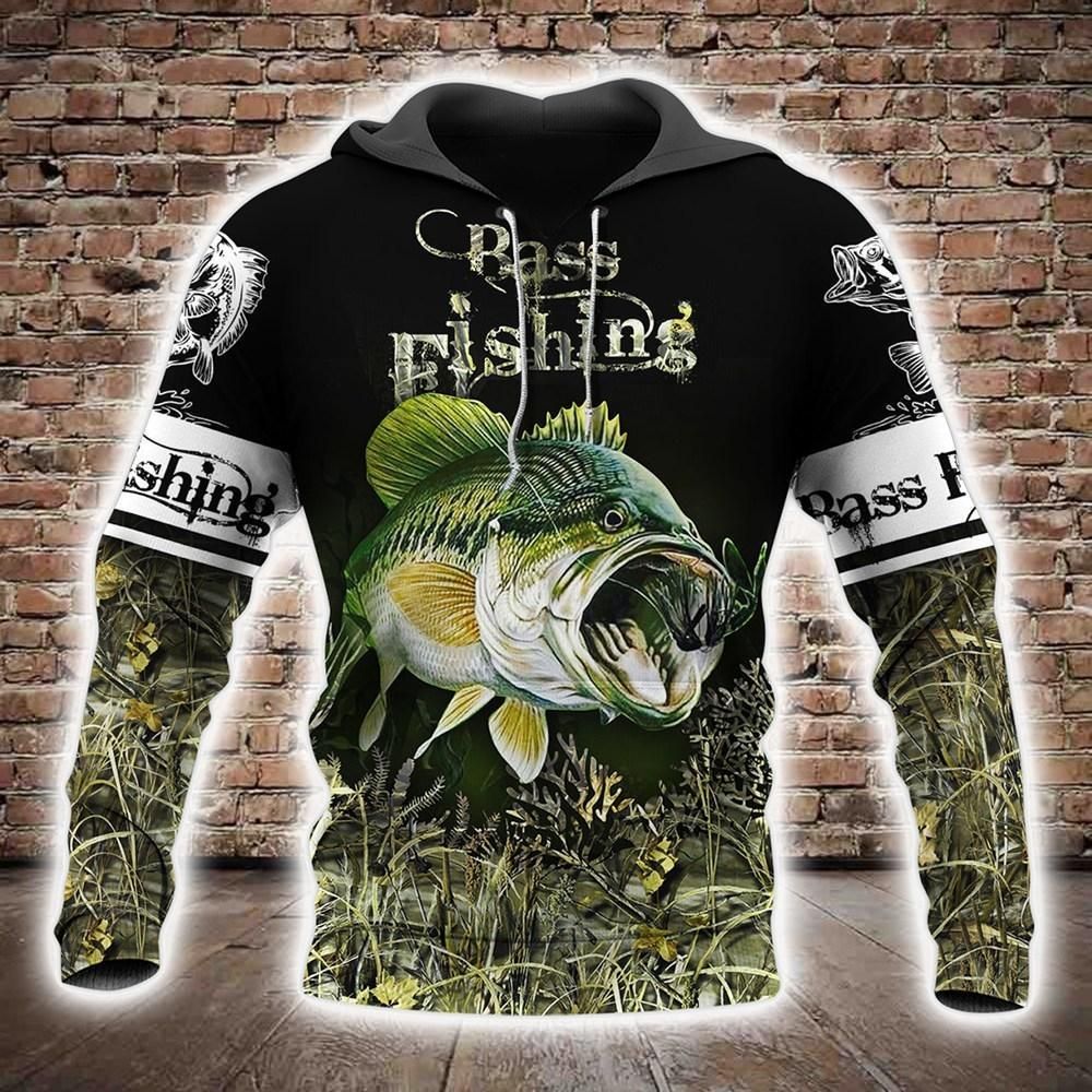 Bass Fishing 3D All Over Printed Shirts for Men and Women TT0034