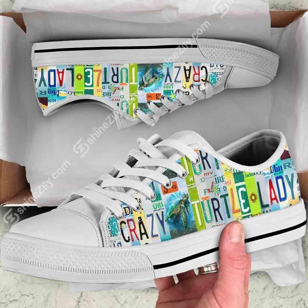 Crazy Turtle Lady Low Top Shoes TA030624