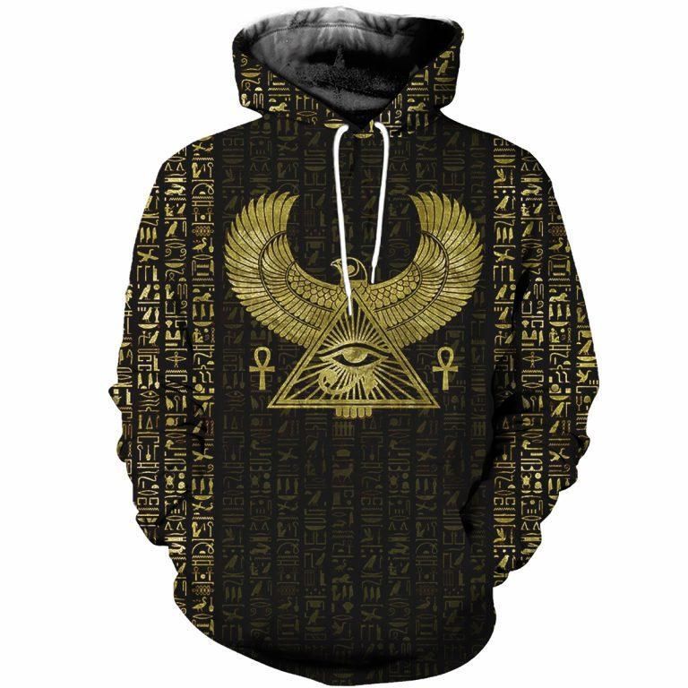 3D Printed Egyptian Eye of Horus and Hieroglyphs Clothes