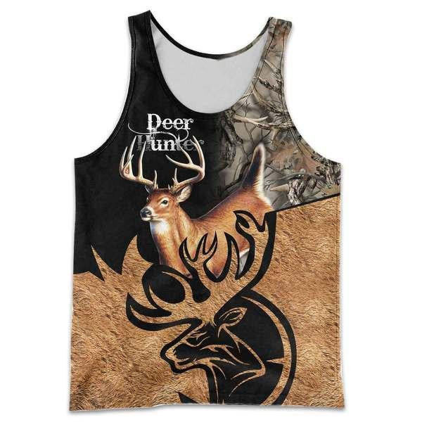 Caribou Camo Deer Hunting Hoodie T-Shirt Sweatshirt NM