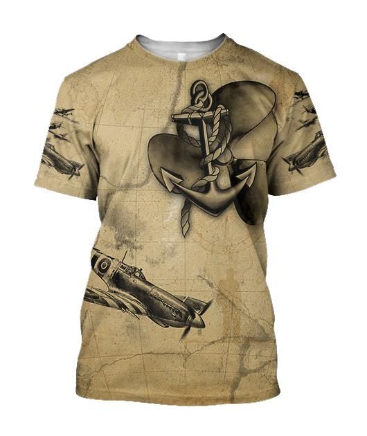 Propeller Come fly with me brave pilots all over printed shirts for men and women JJ020102