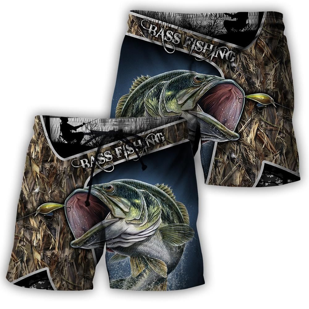Bass Fishing Skin Camo 3D all over shirts for men and women TR250301-HC