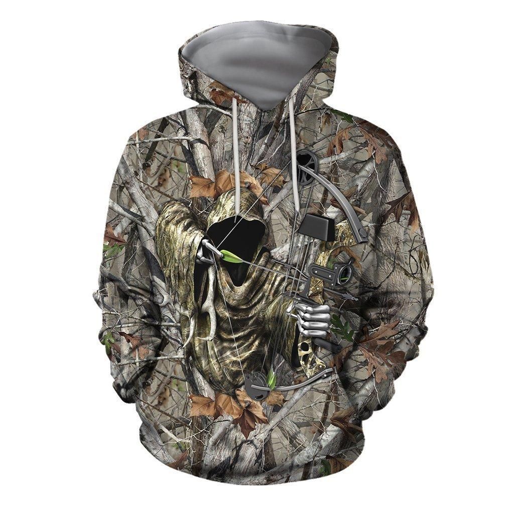 3D All Over Printed Bowhunting Camo Shirts And Shorts