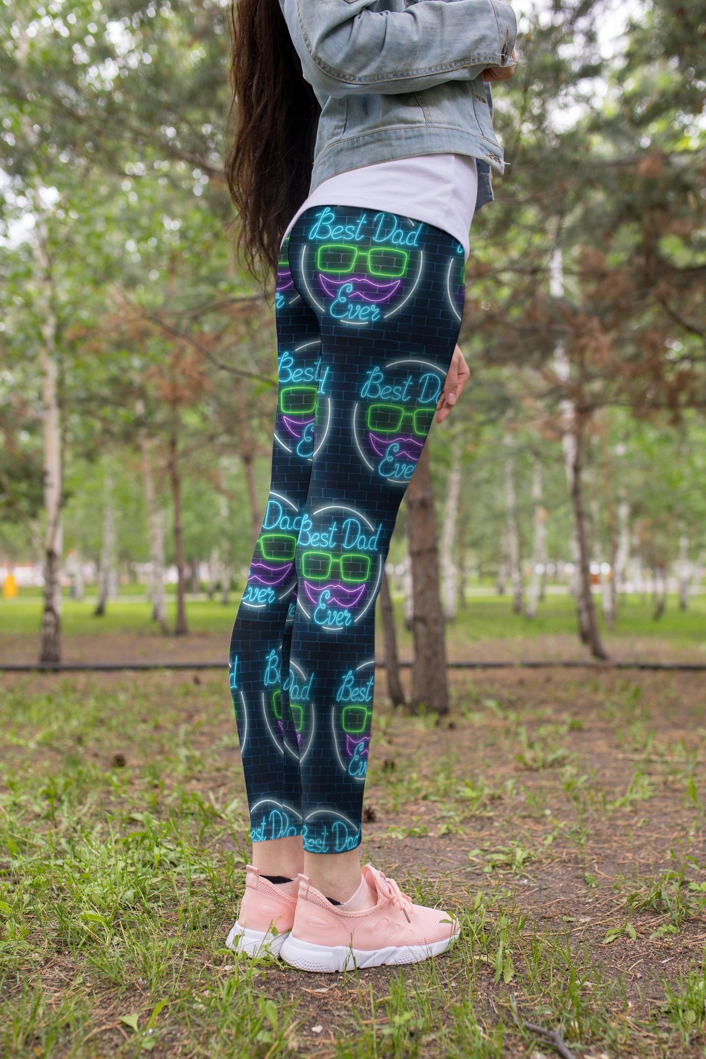 3D All Over Print Galaxy Best Dad Ever Legging