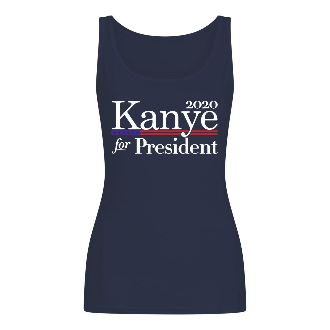 2020 Kanye For President American Flag Shirt Women's Tank Top