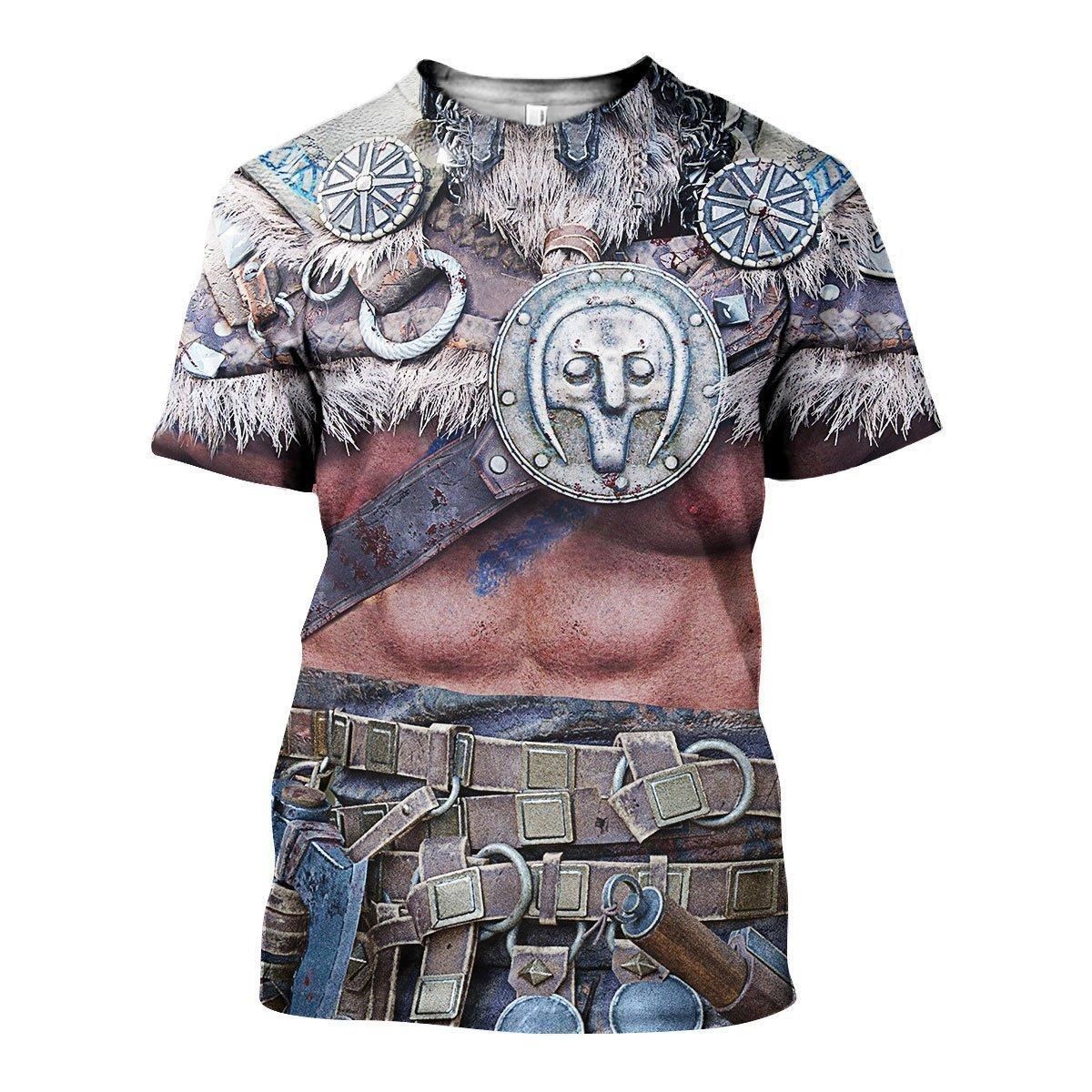 3D All Over Printed Viking Warrior Shirts