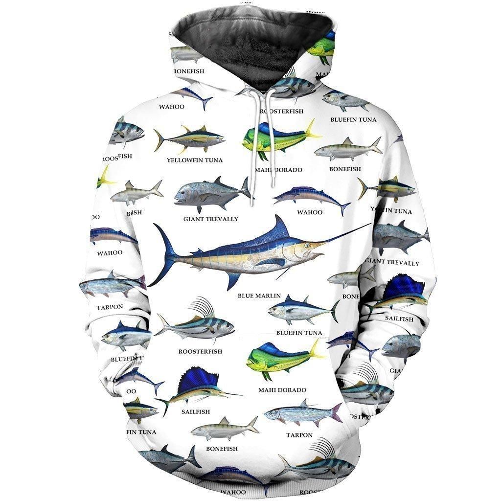 3D All Over Printed Fishing Collection Shirts