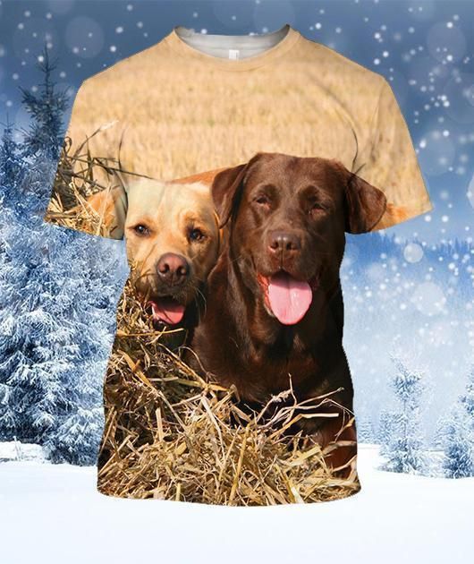 3D All Over Print Dog Labrador Shirts