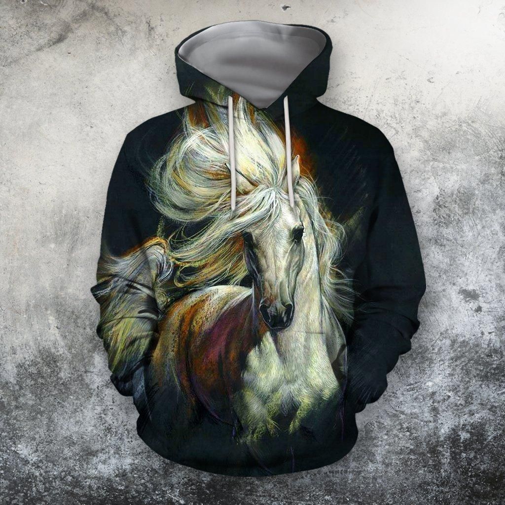 3D All Over Print Beautiful Horse Hoodie
