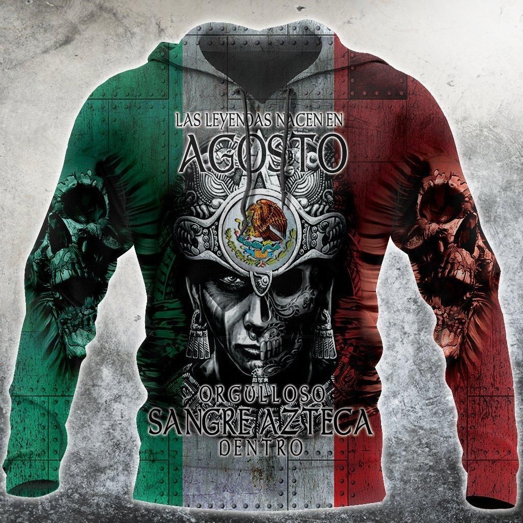 3D All Over Aztec Warrior Mexican 08 Hoodie