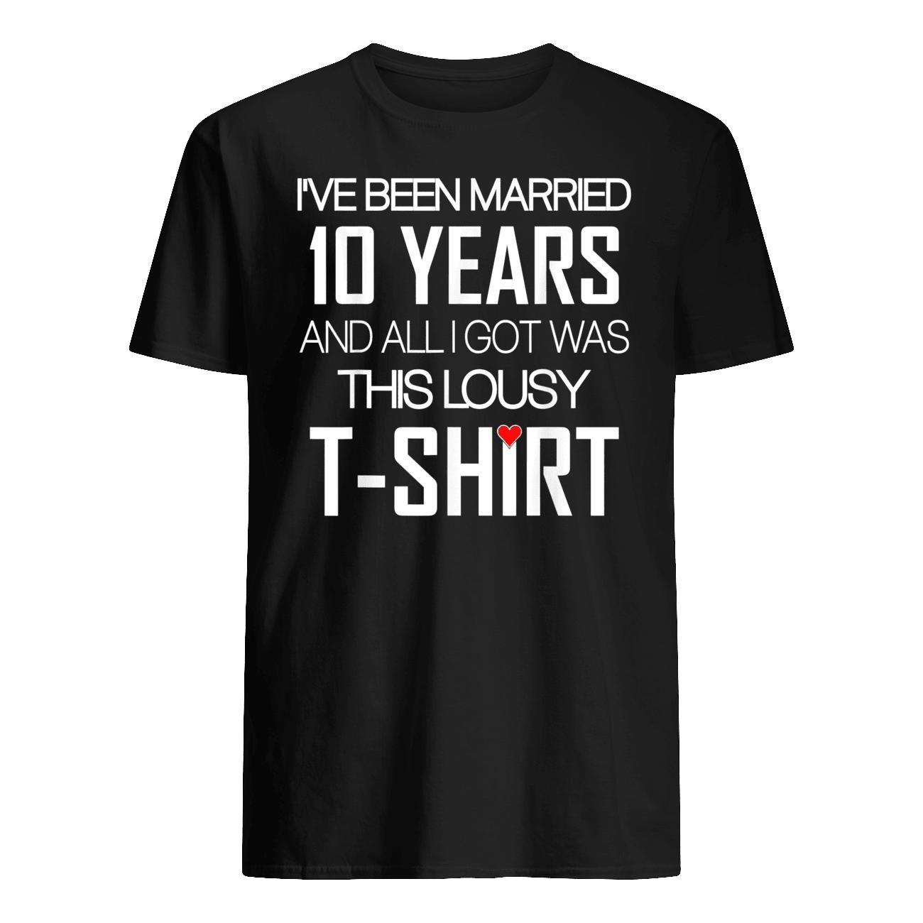 10th Wedding Anniversary Gifts for Her & Him Couples T-shirt