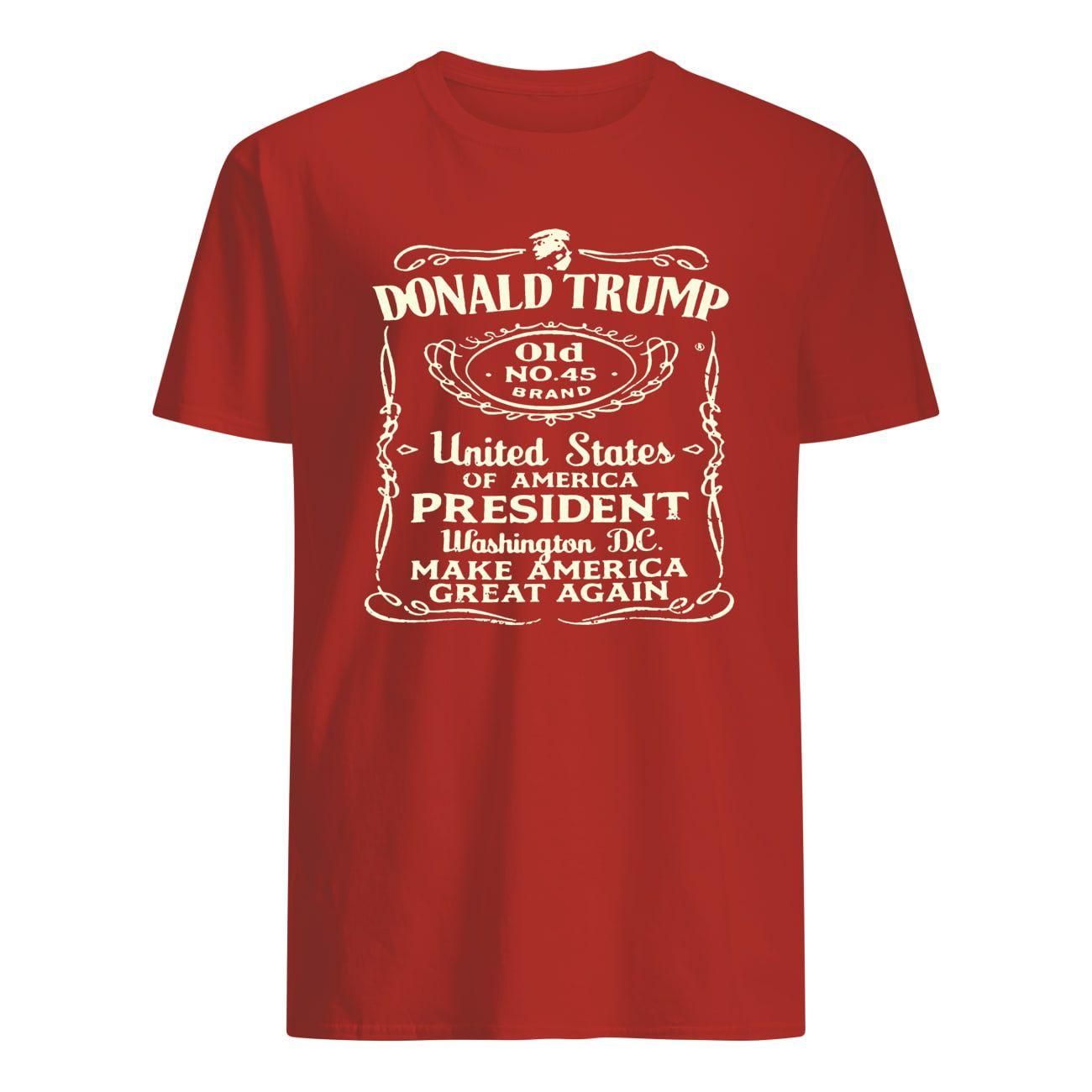 19051333mofebxh Donald trump old no 45 brand united states of america president washington DC make america great again shirt Classic Men's T-Shirt