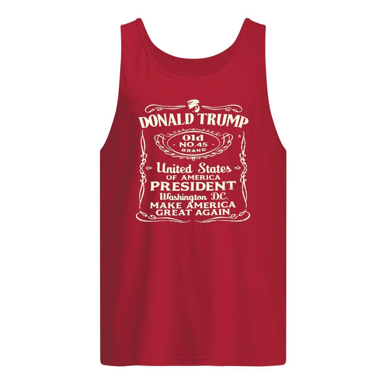 19051333mofebxh Donald trump old no 45 brand united states of america president washington DC make america great again shirt Men's Tank Top