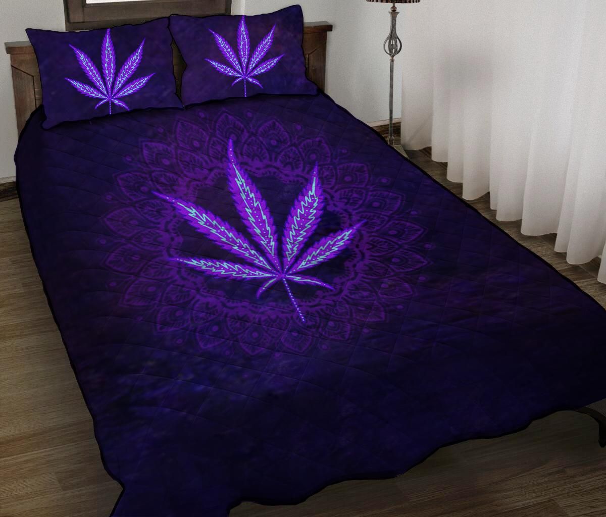 Hippie Purple Quilt Bedding Set by SUN AM170422