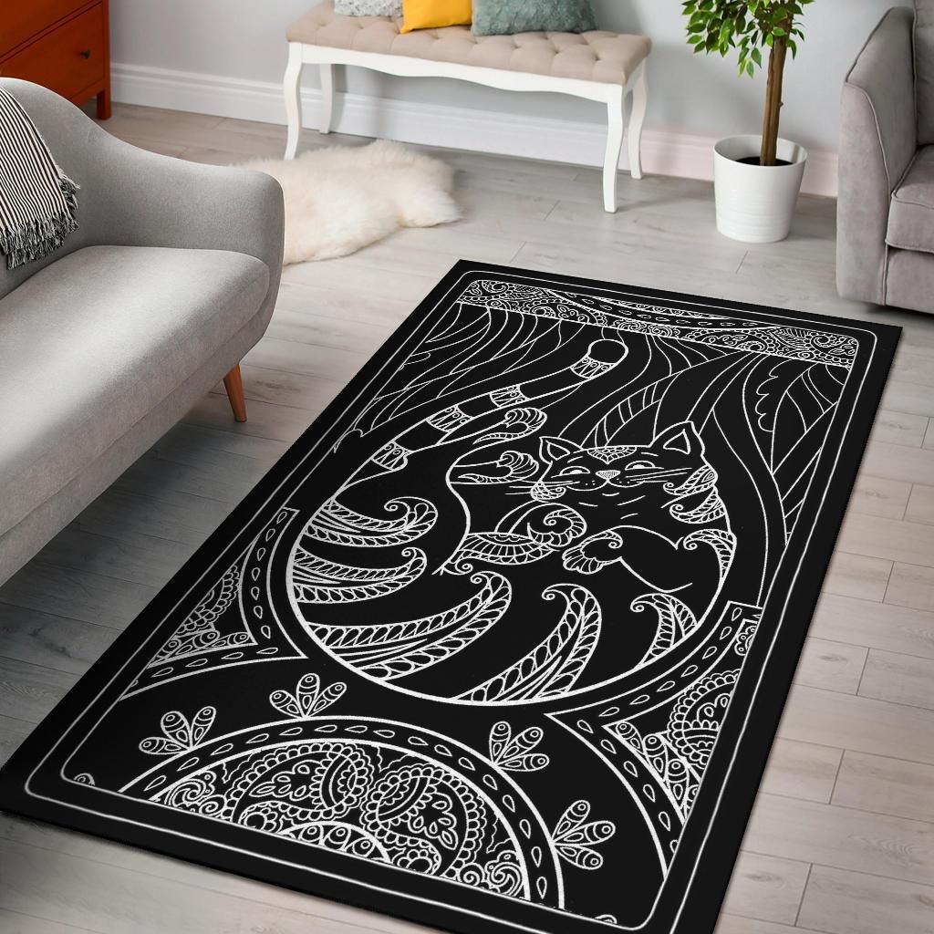 Cat Area Rug - Rg052Pa