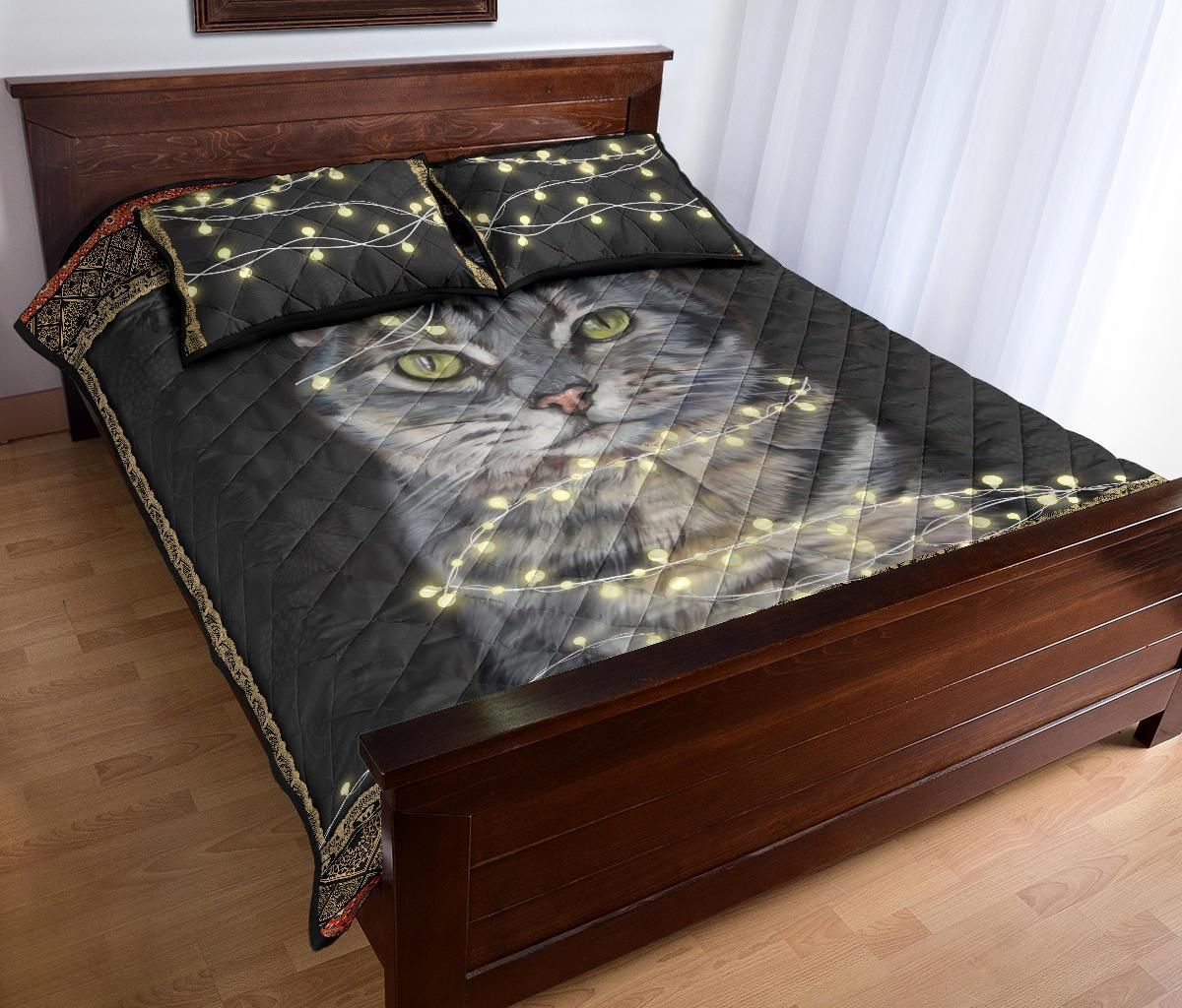 Cat Quilt Bed Set - Bs169Pa