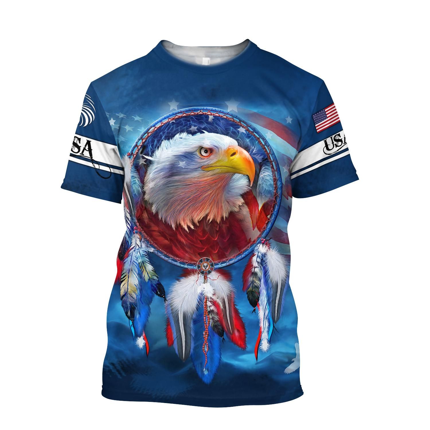 Eagle American Flag 3D All Over Printed Shirts For Men & Women-TA