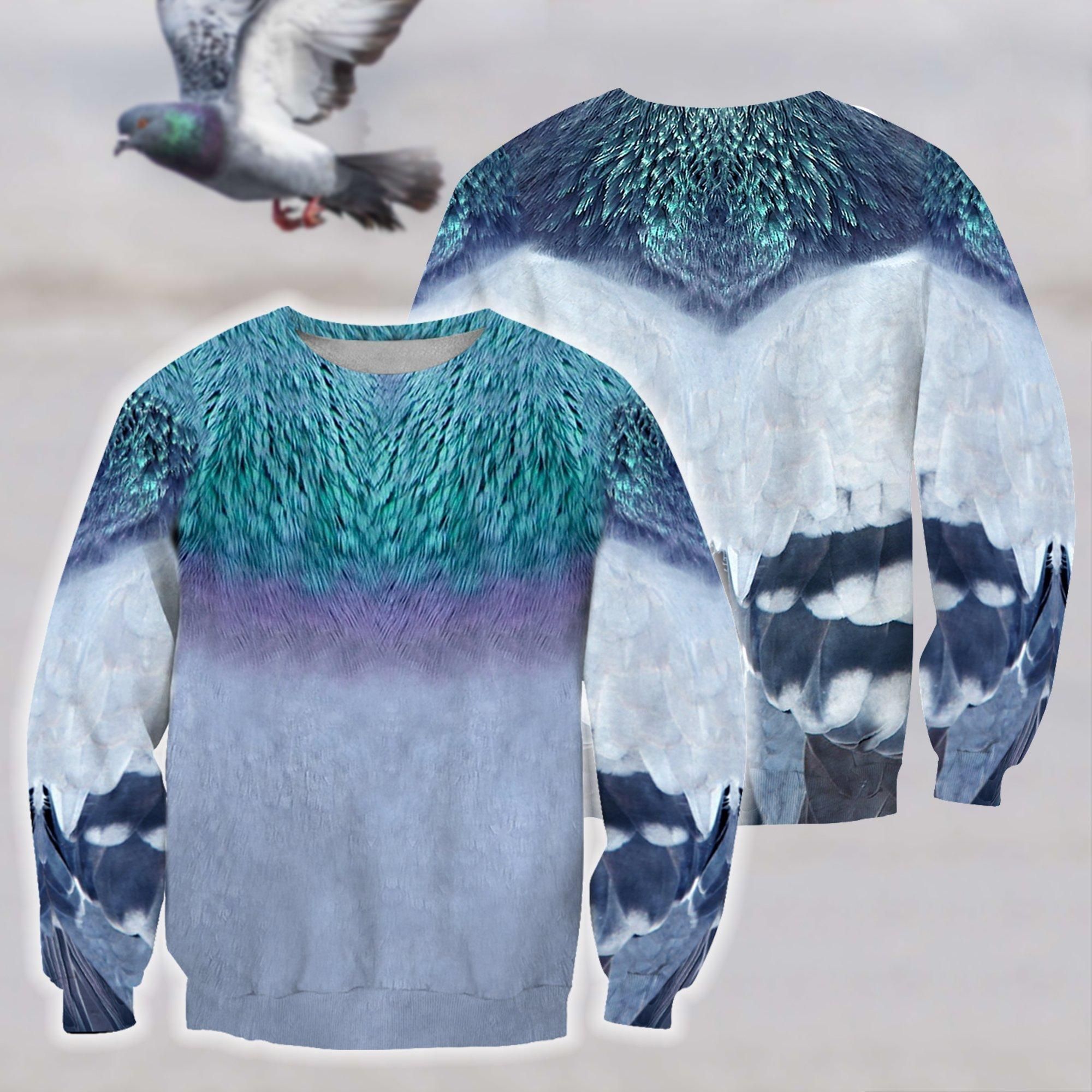 All Over Printed Pigeon Shirts