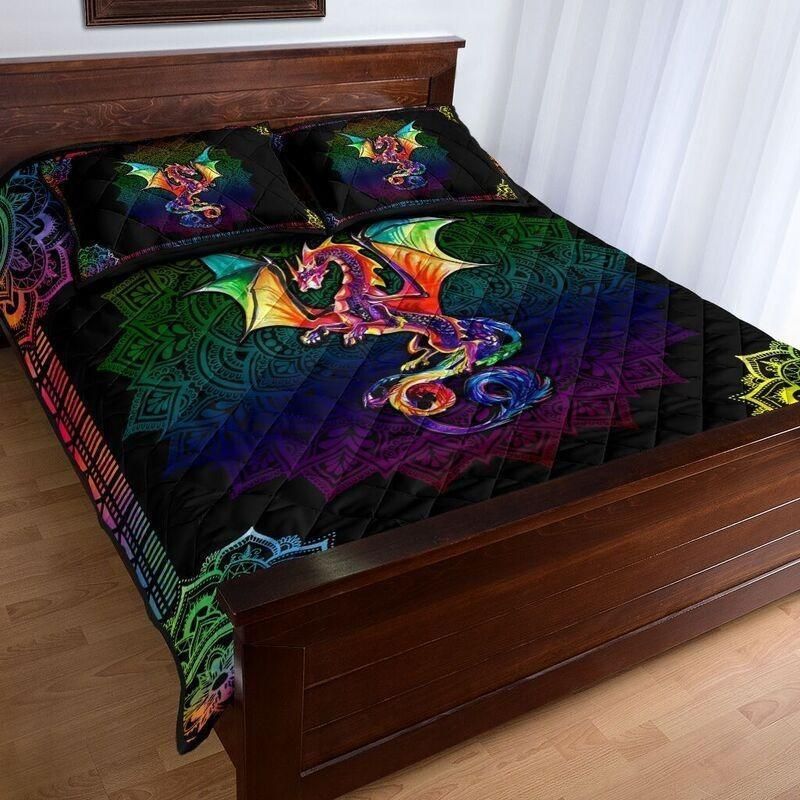 Loving Dragon Mandala Quilt Bedding Set NM150401