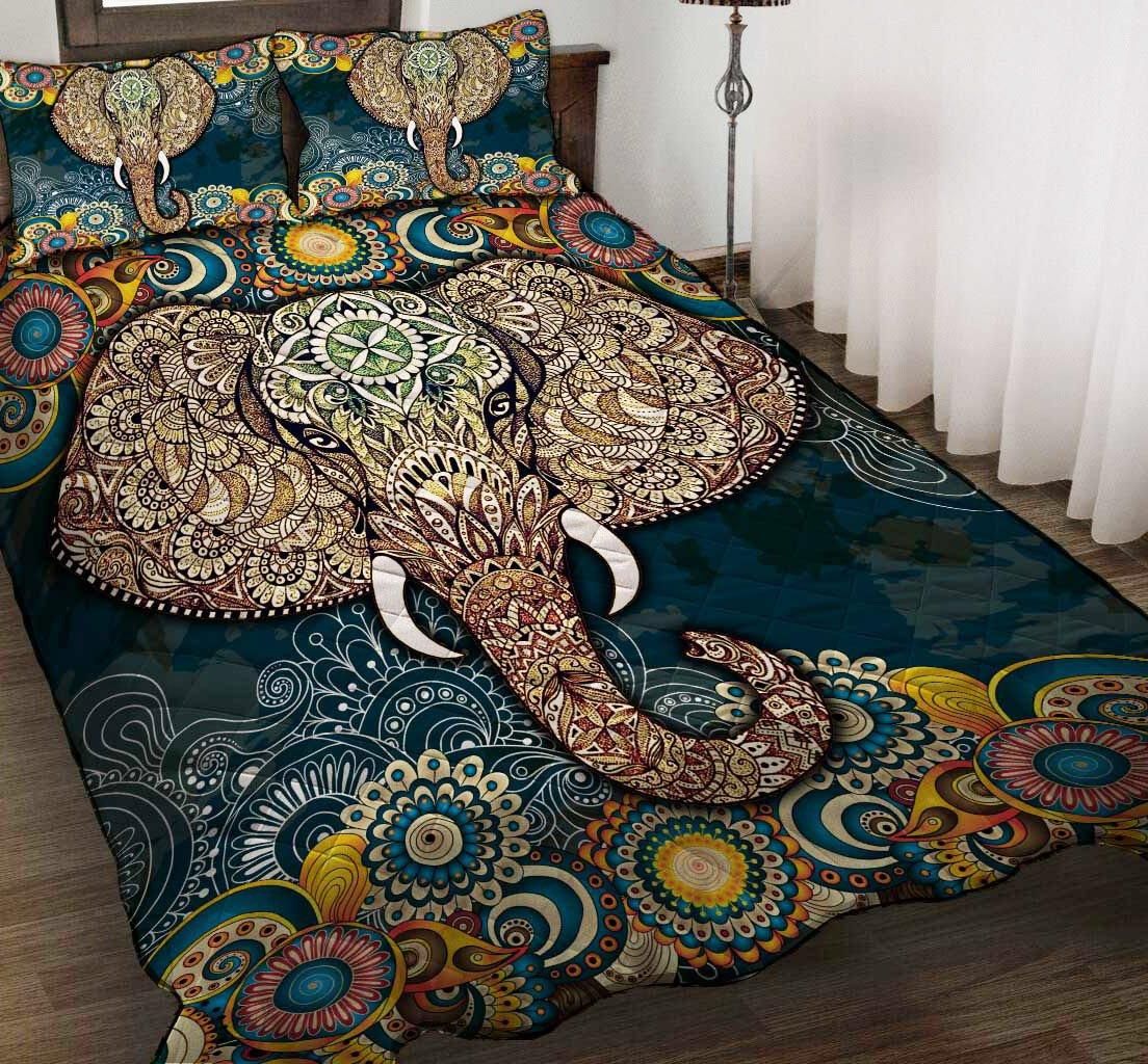 Elephant quilt bedding set QB042801-HG
