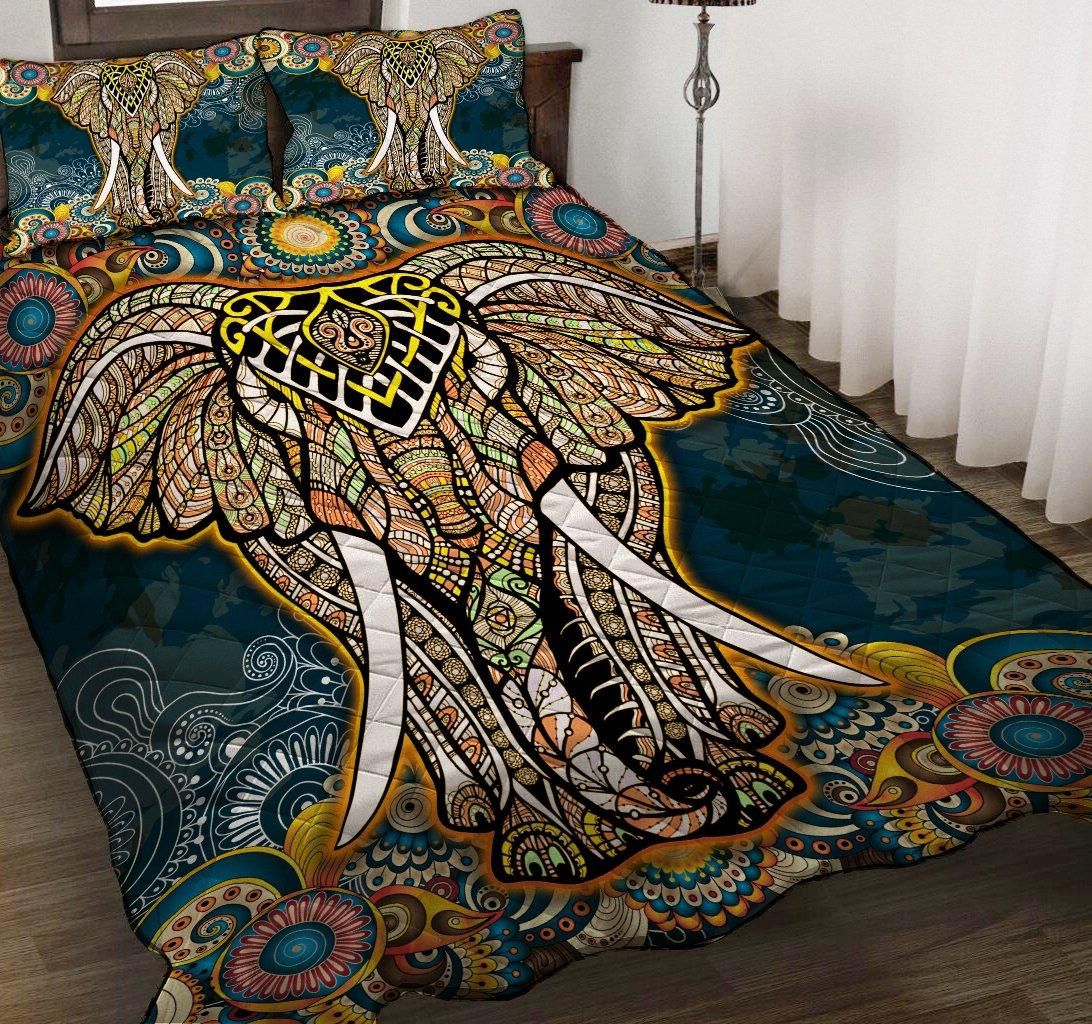 Elephant quilt bedding set QB042802-HG