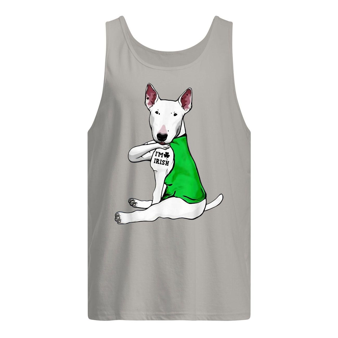 Bull Terrier Dog Tattoo I’m Irish St Patrick’s Day Shirt Men's Tank Top