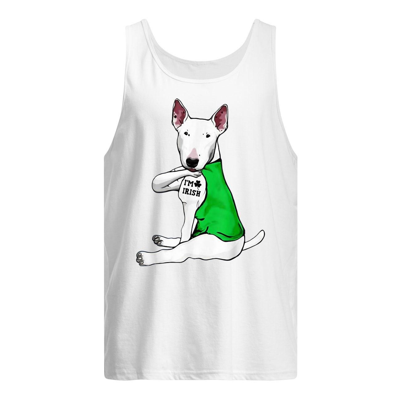Bull Terrier Dog Tattoo I’m Irish St Patrick’s Day Shirt Men's Tank Top