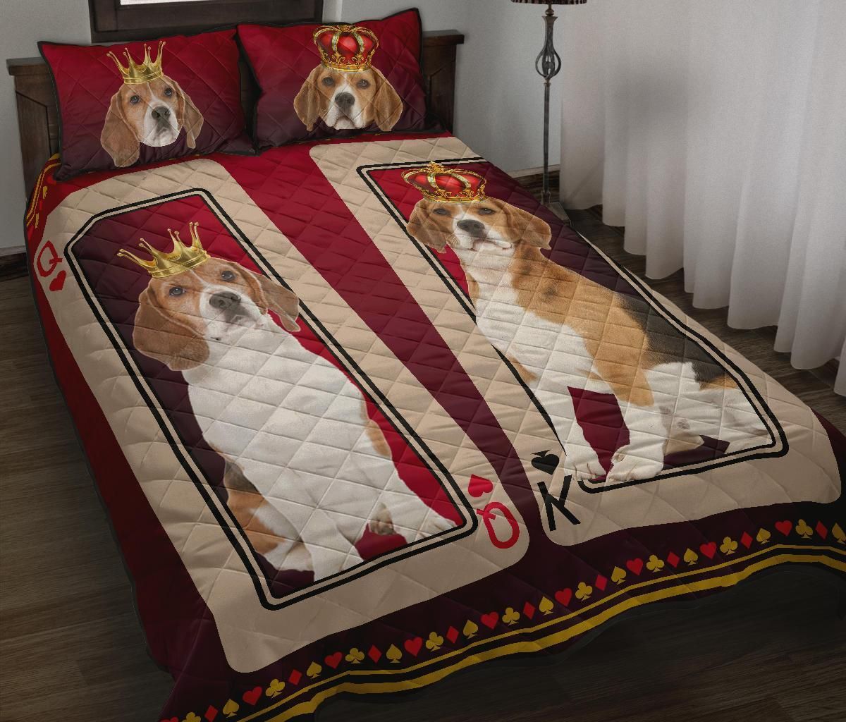 Beagle Quilt Bed Set - Bs059Pa
