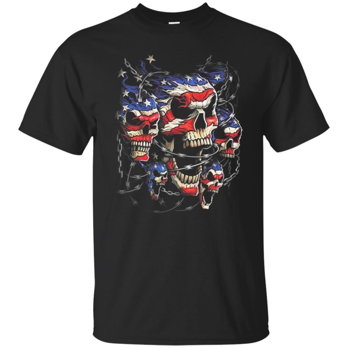 American Skulls Chain July4Th - Skull