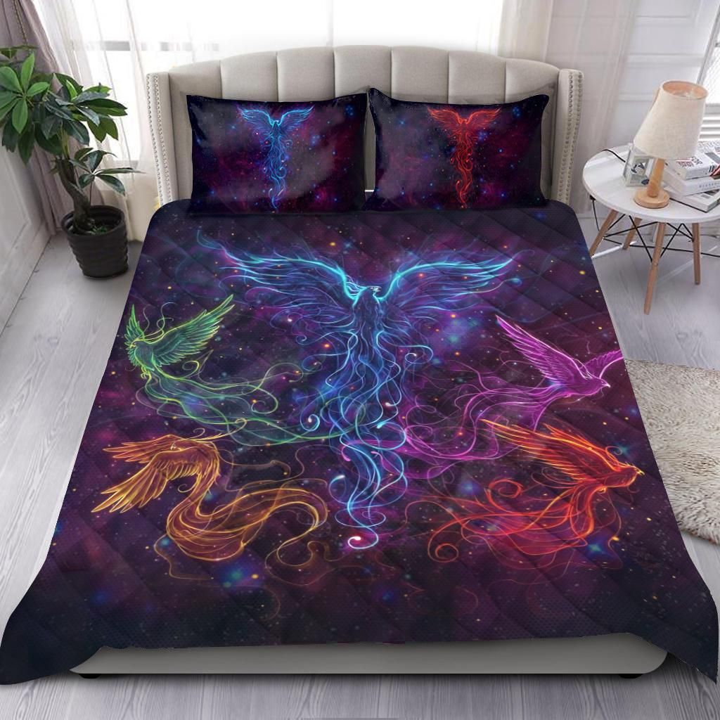 Galaxy Phoenix Quilt Bedding Set by SUN JJ250521S-SU