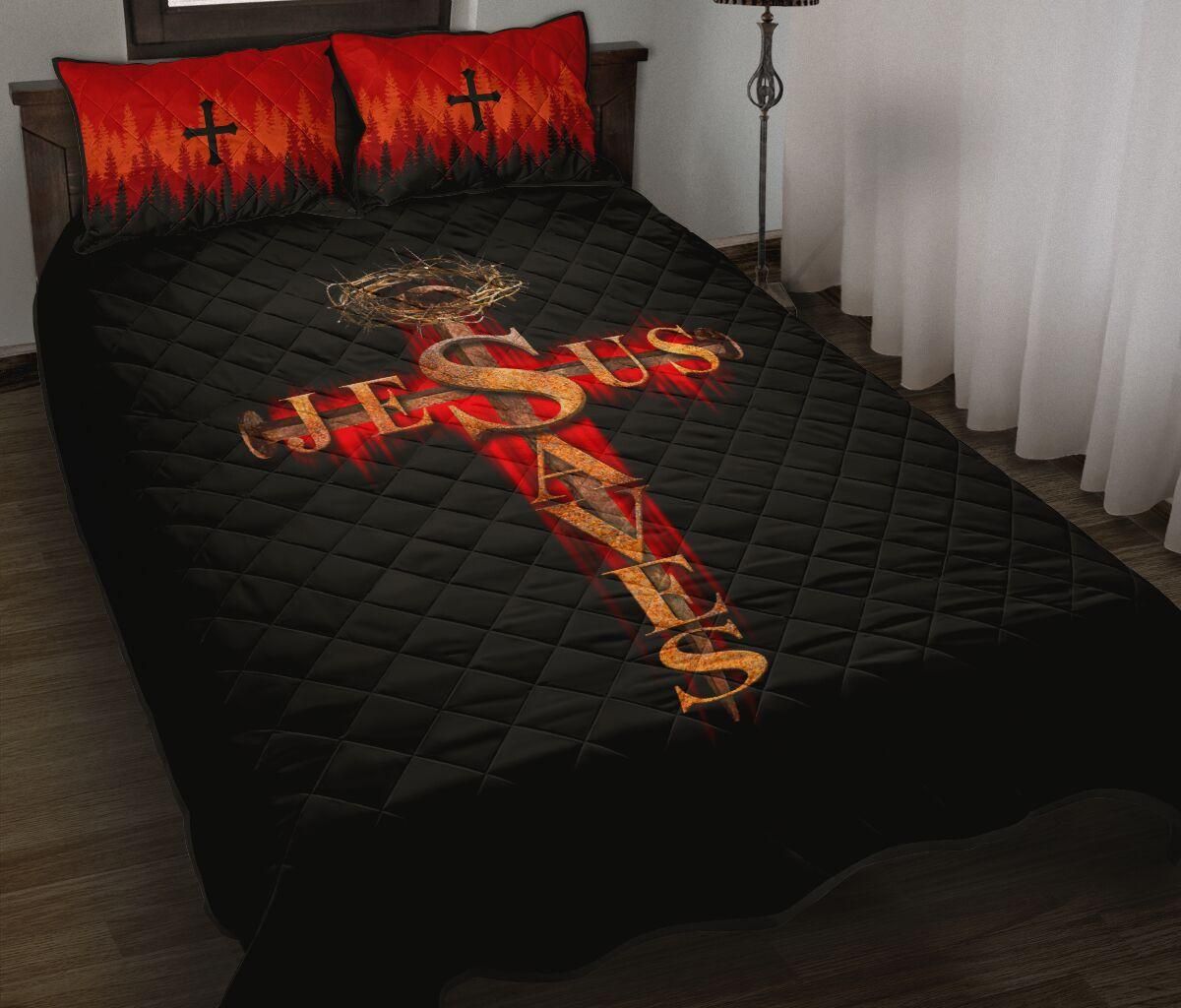 Jesus Saves - Jesus Quilt Bedding Set TA
