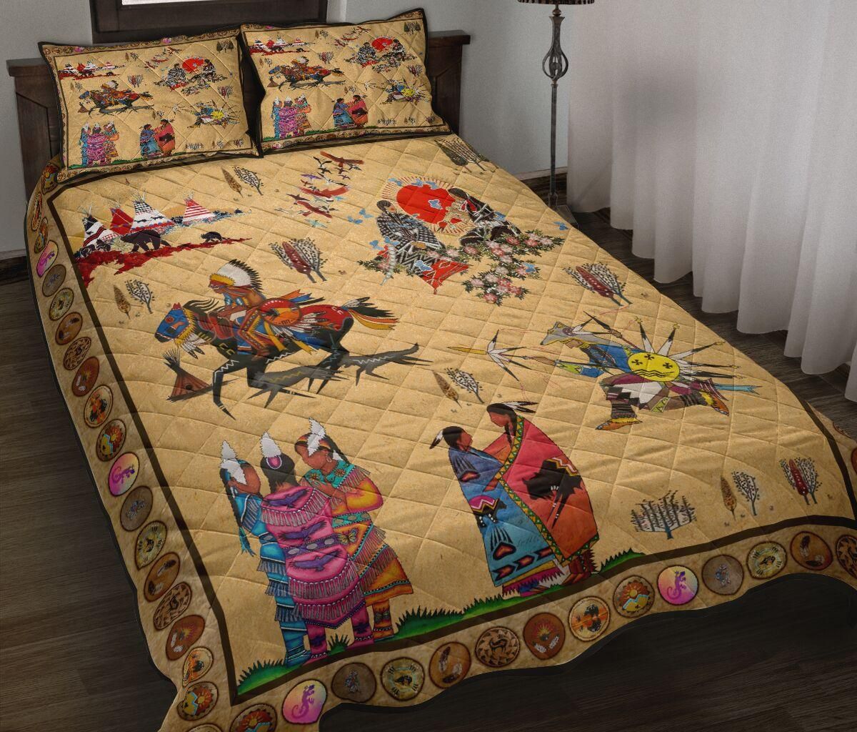 Native American Pattern Quilt Bedding Set MP264S1