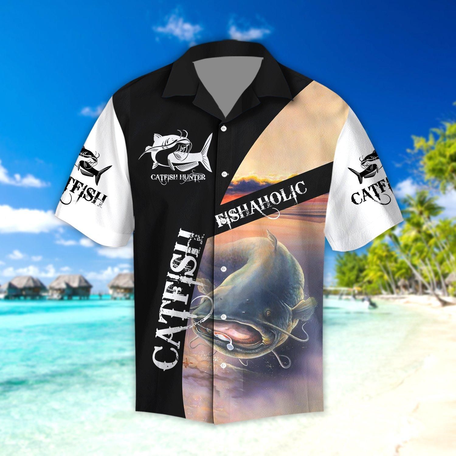 Catfish Fishaholic Fishing Hawaii Shirt HC5001S-HC