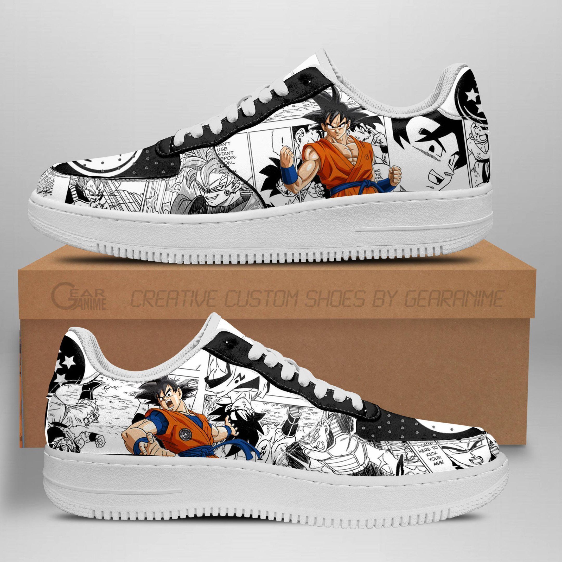 Dragon Ball Anime Air Force One Low Top Shoes