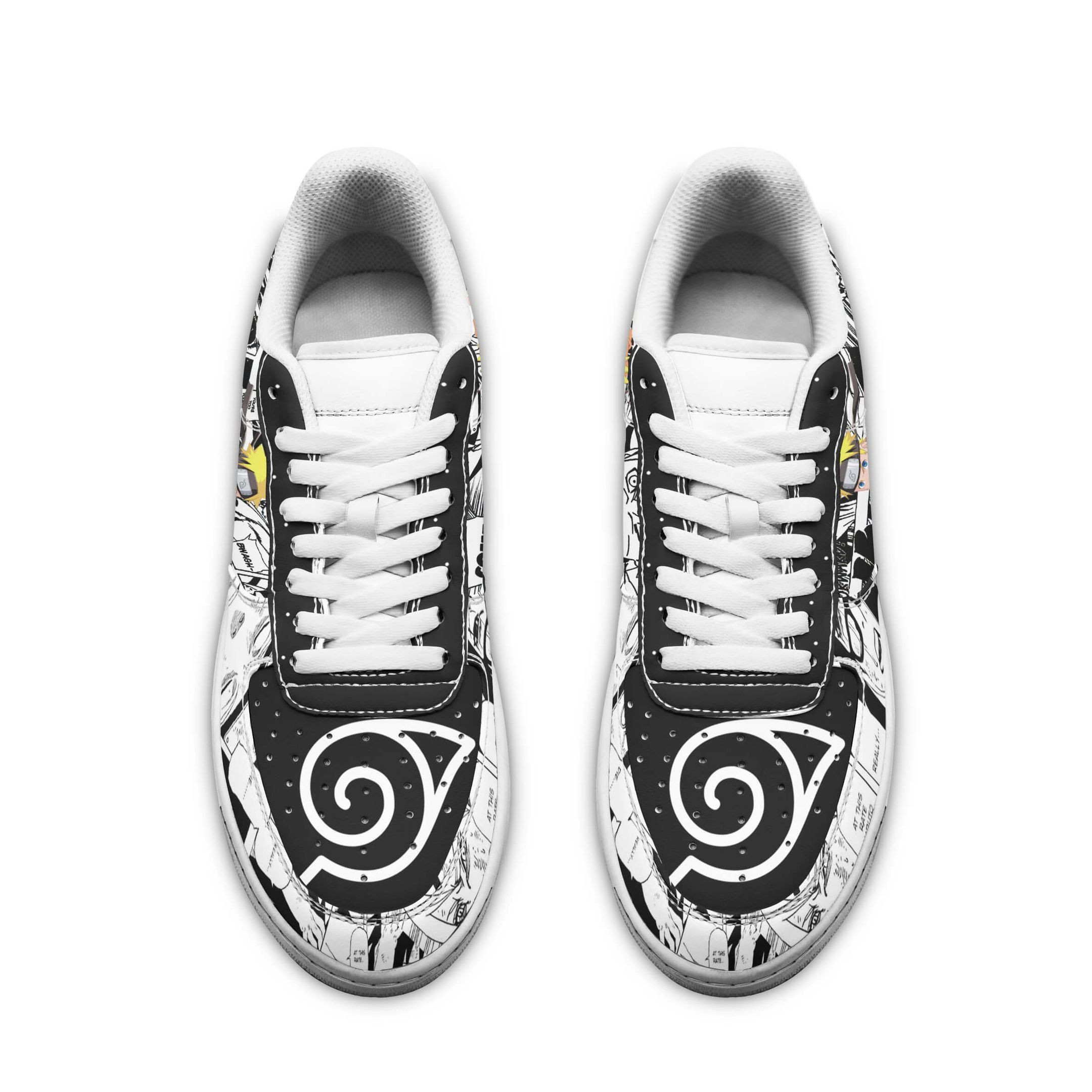 Naruto Anime Mixed Air Force One Low Top Shoes 