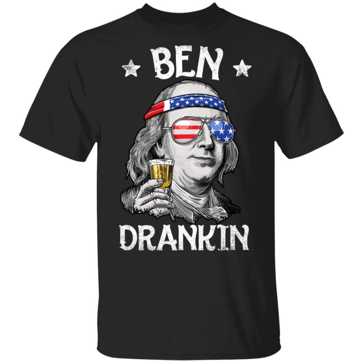 Ben Drankin 4th of July Funny Benjamin Franklin Vintage Classic shirts