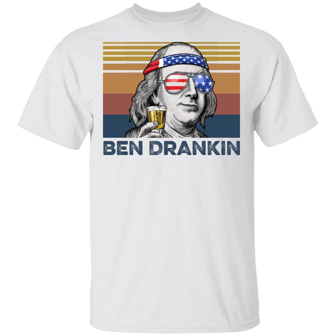 Ben Drankin Benjamin Franklin Retro Vintage shirts