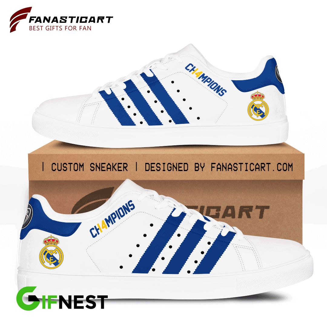 HOT Real Madrid FC Champions Stan Smith Low Top Sneakers1