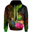 Alohawaii Clothing, Hoodie New Caledonia Polynesian Hibiscus And Banana Leaves | Alohawaii.co