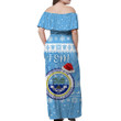 Alohawaii Dress - FSM Federated States of Micronesia Christmas Off Shoulder Long Dress Seal Style