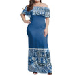 Alohawaii Dress - Bula Mixed Off Shoulder Long Dress