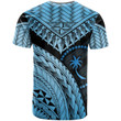 Chuuk T-Shirt Blue - Polynesian Necklace and Lauhala